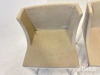 2 st. Stolar Mademoiselle Chair by Kartell with Starck, beige klädsel,
