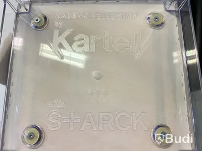 2 st. Stolar Mademoiselle Chair by Kartell with Starck, beige klädsel,