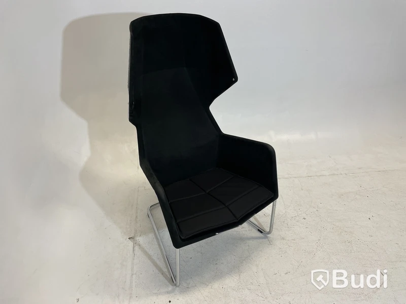 Fåtölj Blå Station Peekabo utan kåpa, svart/grå, Design Stefan Borselius