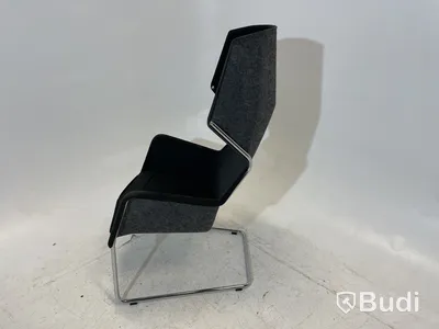 Fåtölj Blå Station Peekabo utan kåpa, svart/grå, Design Stefan Borselius
