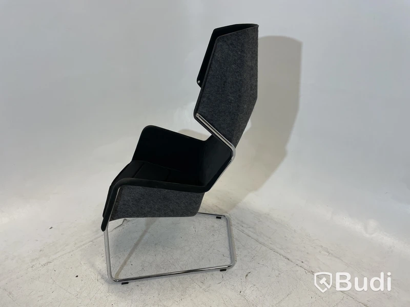 Fåtölj Blå Station Peekabo utan kåpa, svart/grå, Design Stefan Borselius