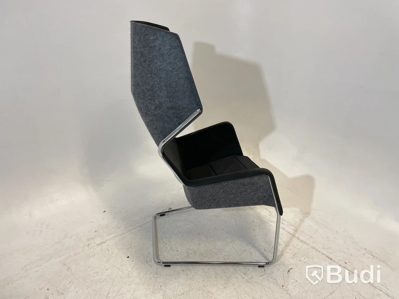 Fåtölj Blå Station Peekabo utan kåpa, svart/grå, Design Stefan Borselius