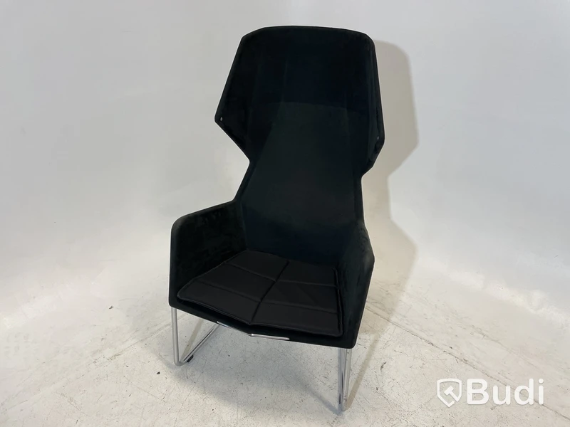 Fåtölj Blå Station Peekabo utan kåpa, svart/grå, Design Stefan Borselius