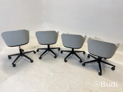 4 st. Kontorsstolar Vitra olika modeller, 540 och 558, grå, Design Ronan & Erwan Bouroullec