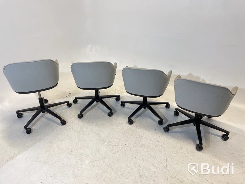 4 st. Kontorsstolar Vitra olika modeller, 540 och 558, grå, Design Ronan & Erwan Bouroullec