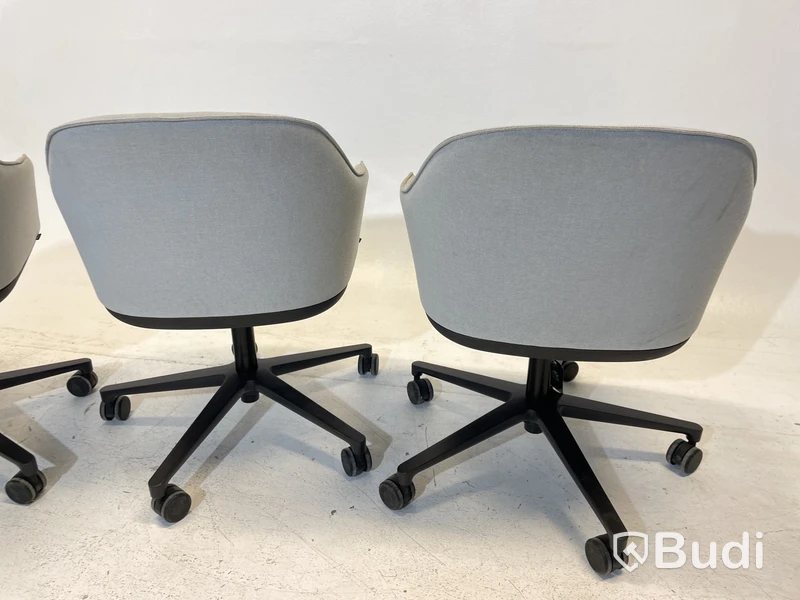 4 st. Kontorsstolar Vitra olika modeller, 540 och 558, grå, Design Ronan & Erwan Bouroullec