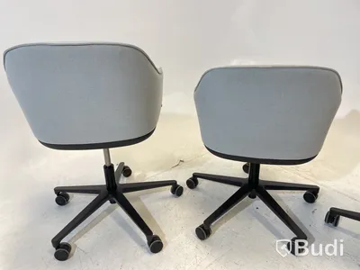 4 st. Kontorsstolar Vitra olika modeller, 540 och 558, grå, Design Ronan & Erwan Bouroullec