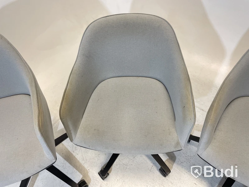 4 st. Kontorsstolar Vitra olika modeller, 540 och 558, grå, Design Ronan & Erwan Bouroullec
