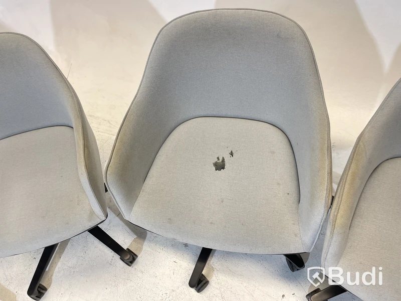4 st. Kontorsstolar Vitra olika modeller, 540 och 558, grå, Design Ronan & Erwan Bouroullec