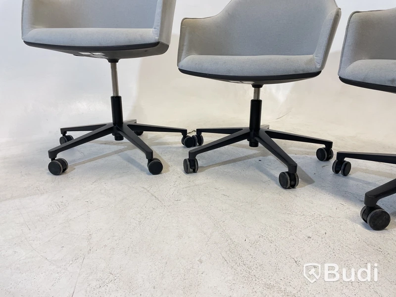 4 st. Kontorsstolar Vitra olika modeller, 540 och 558, grå, Design Ronan & Erwan Bouroullec