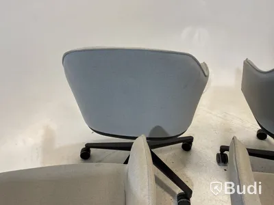6 st Kontorsstolar Vitra 540, grå, Design Ronan & Erwan Bouroullec