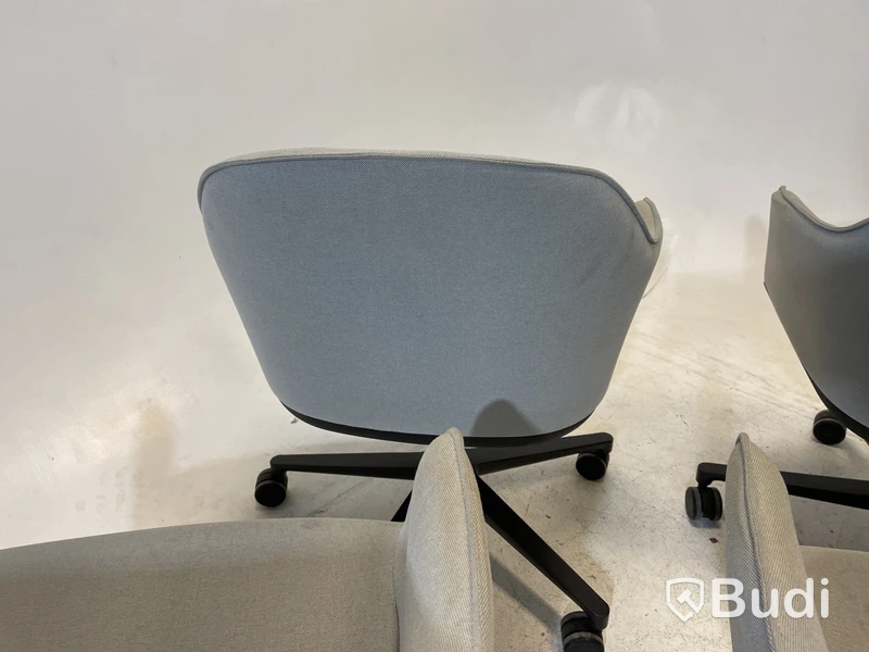 6 st Kontorsstolar Vitra 540, grå, Design Ronan & Erwan Bouroullec