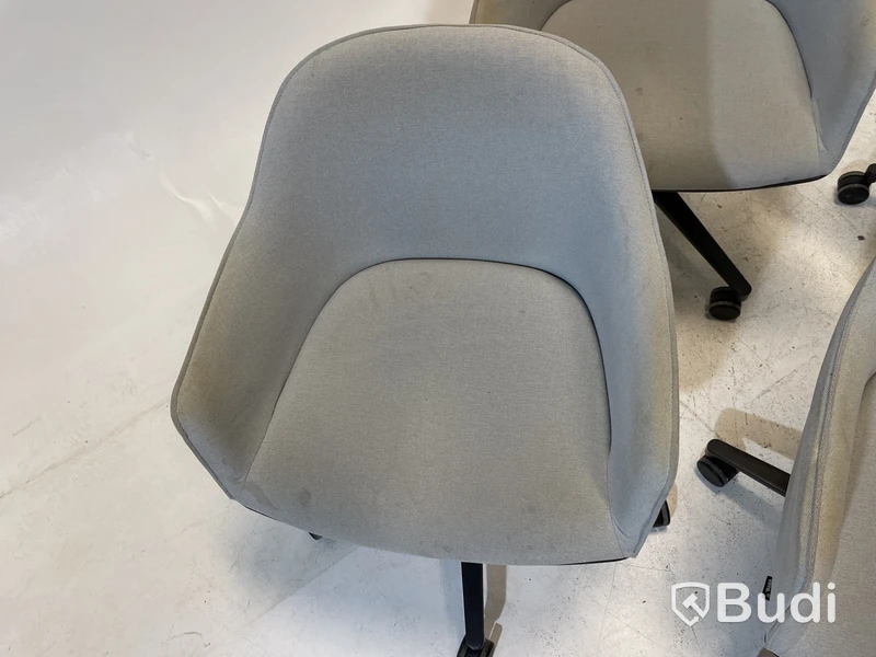6 st Kontorsstolar Vitra 540, grå, Design Ronan & Erwan Bouroullec