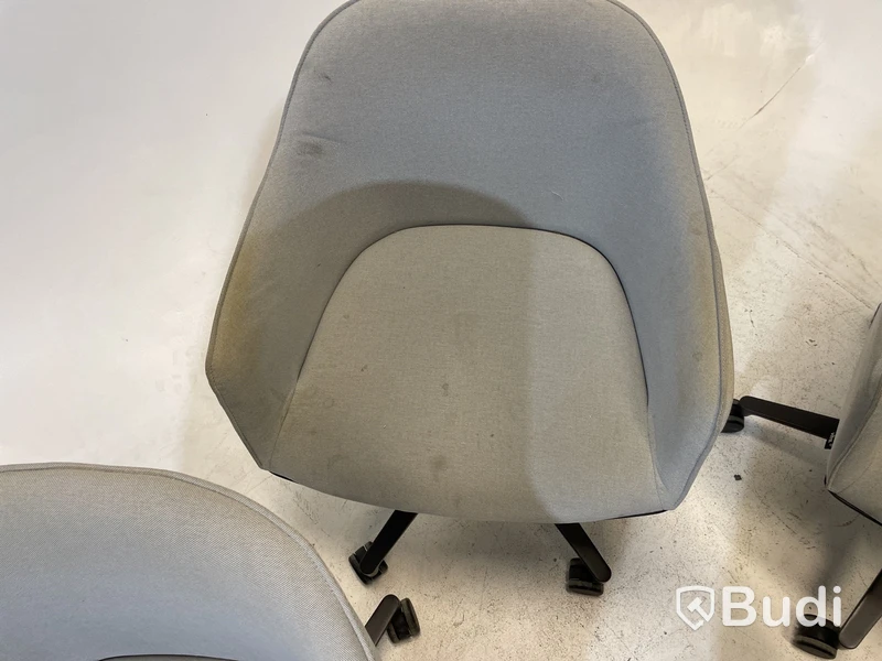 6 st Kontorsstolar Vitra 540, grå, Design Ronan & Erwan Bouroullec