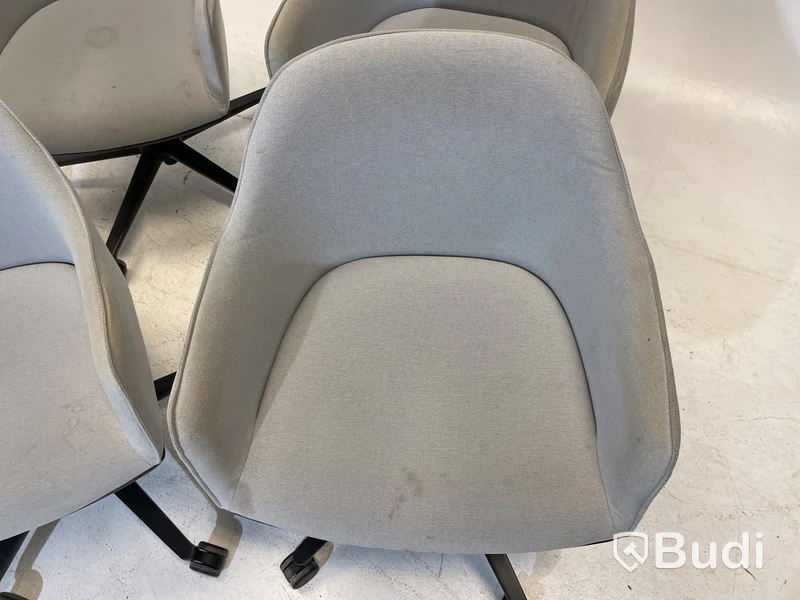 6 st Kontorsstolar Vitra 540, grå, Design Ronan & Erwan Bouroullec