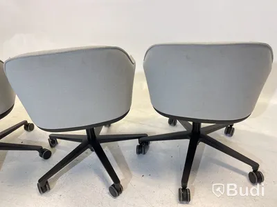 4 st. Kontorsstolar Vitra 540, grå, Design Ronan & Erwan Bouroullec