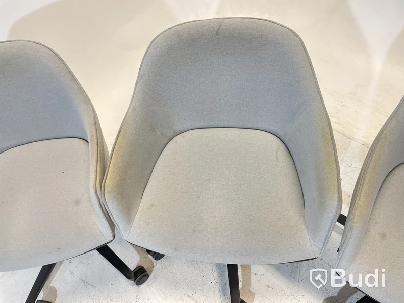 4 st. Kontorsstolar Vitra 540, grå, Design Ronan & Erwan Bouroullec