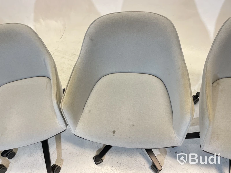 4 st. Kontorsstolar Vitra 540, grå, Design Ronan & Erwan Bouroullec