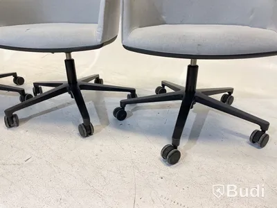 4 st. Kontorsstolar Vitra 540, grå, Design Ronan & Erwan Bouroullec