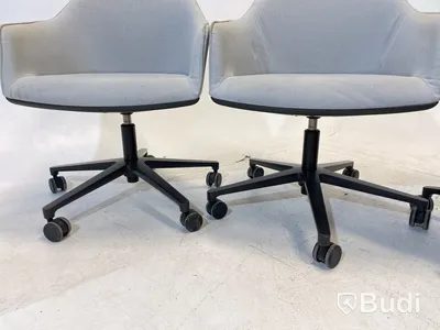 4 st. Kontorsstolar Vitra 540, grå, Design Ronan & Erwan Bouroullec
