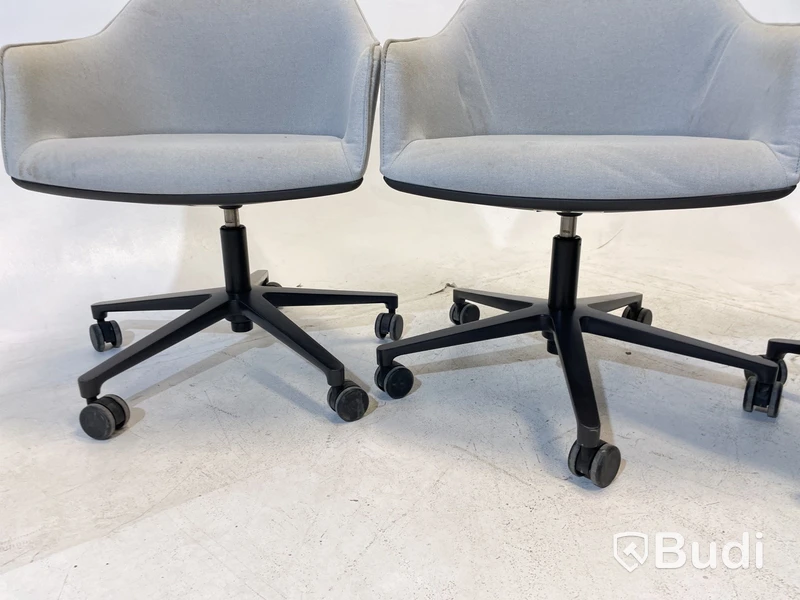 4 st. Kontorsstolar Vitra 540, grå, Design Ronan & Erwan Bouroullec