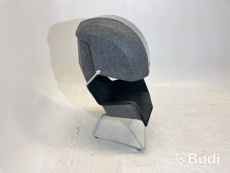 Fåtölj Blå Station Peekabo med kåpa, svart/grå, Design Stefan Borselius