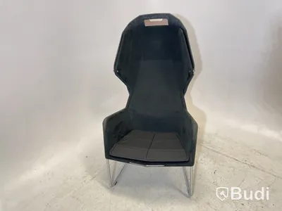 Fåtölj Blå Station Peekabo med kåpa, svart/grå, Design Stefan Borselius