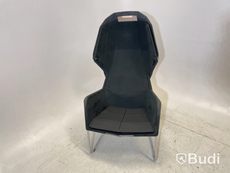 Fåtölj Blå Station Peekabo med kåpa, svart/grå, Design Stefan Borselius