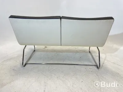 Soffa, vit läder