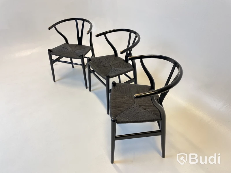 3 st. Stolar Carl Hansen & Son, CH24 svarta