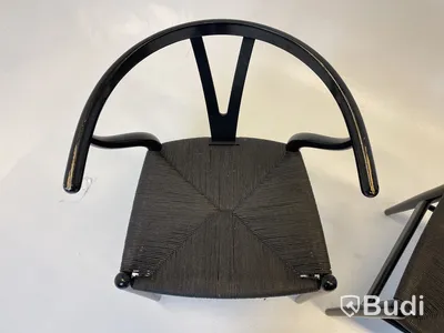 2 st. Stolar Carl Hansen & Son, CH24 svarta