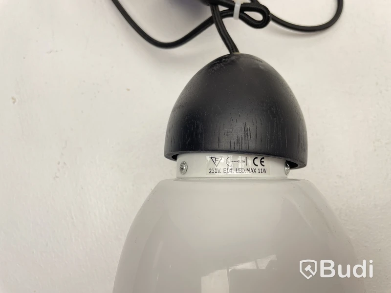 2 st. Taklampor El light, vit/svart