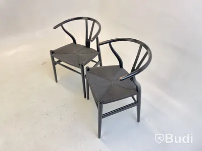 2 st. Stolar Carl Hansen & Son, svarta