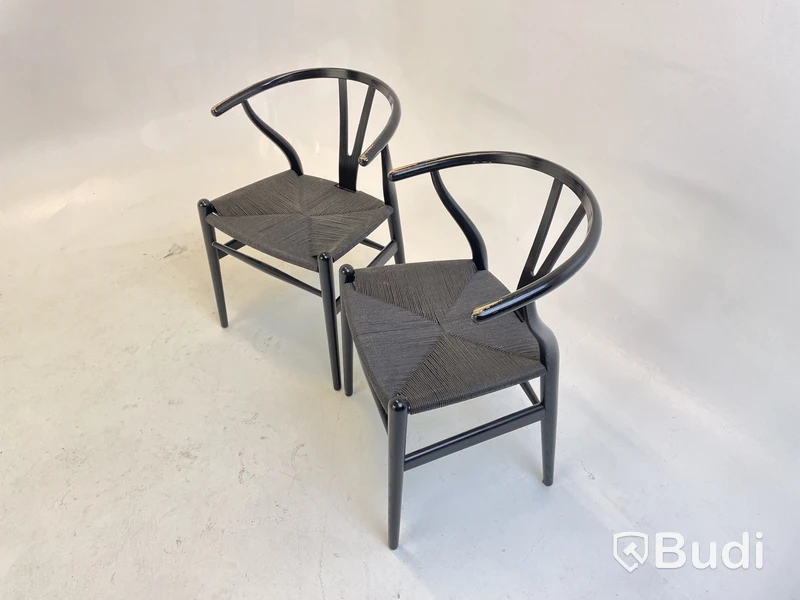 2 st. Stolar Carl Hansen & Son, svarta
