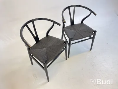 2 st. Stolar Carl Hansen & Son, svarta