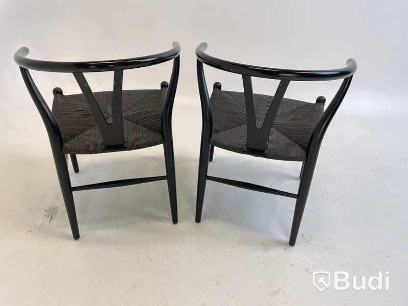 2 st. Stolar Carl Hansen & Son, svarta