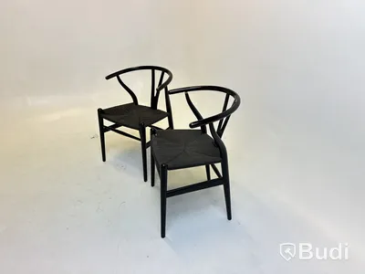 2 st. Stolar Carl Hansen & Son, svarta