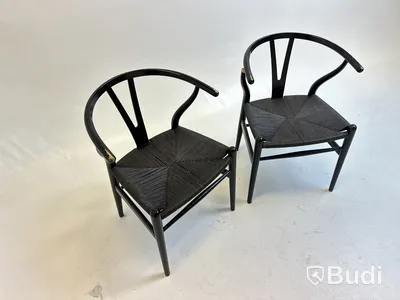 2 st. Stolar Carl Hansen & Son, svarta