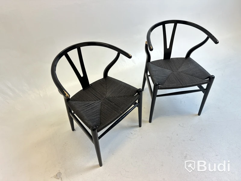 2 st. Stolar Carl Hansen & Son, svarta