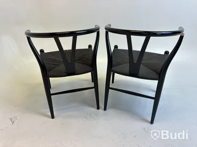 2 st. Stolar Carl Hansen & Son, svarta