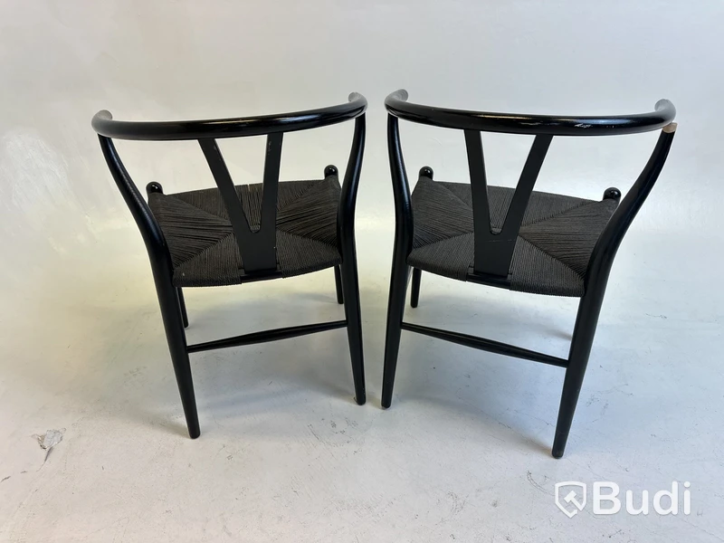 2 st. Stolar Carl Hansen & Son, svarta