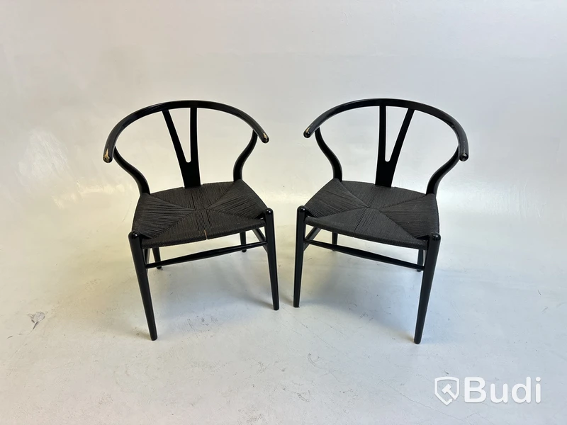 2 st. Stolar Carl Hansen & Son, svarta