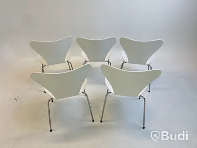 5 st. Stolar Fritz Hansen, Design Arne Jacobsen