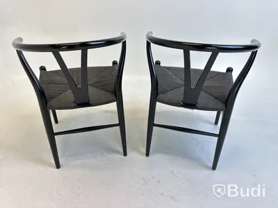 2 st. Stolar Carl Hansen & Son, svarta