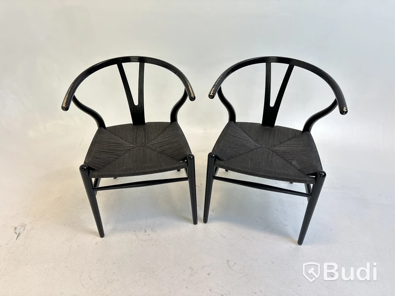 2 st. Stolar Carl Hansen & Son, svarta