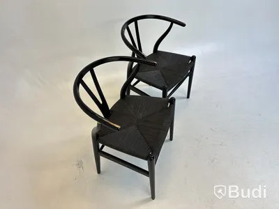 2 st. Stolar Carl Hansen & Son, svarta