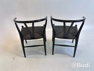 2 st. Stolar Carl Hansen & Son, svarta