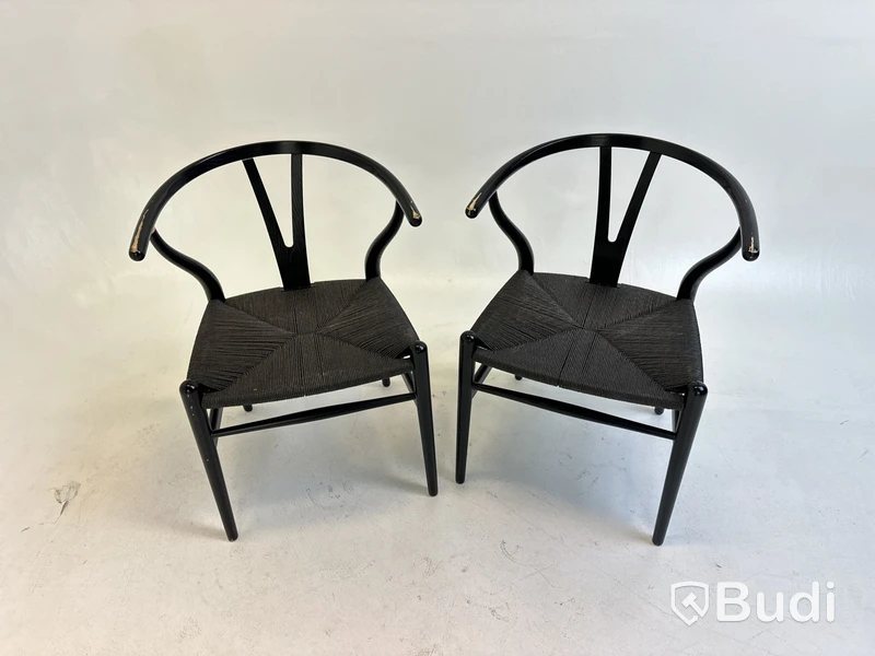 2 st. Stolar Carl Hansen & Son, svarta