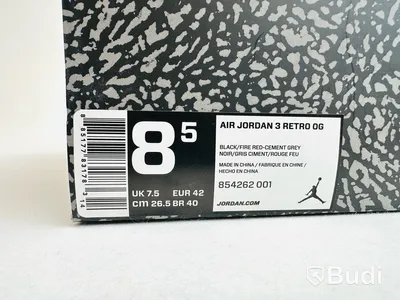 Sneakers Air Jordan 3 Retro OG, stl. 42