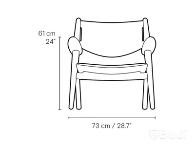 Designstol - Carl Hansen & Son, CH28T Lounge Chair, Design Hans J. Wegner, tillverkad 2008, ek.